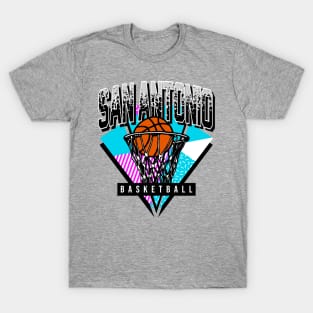 San Antonio Basketball 90s Throwback T-Shirt